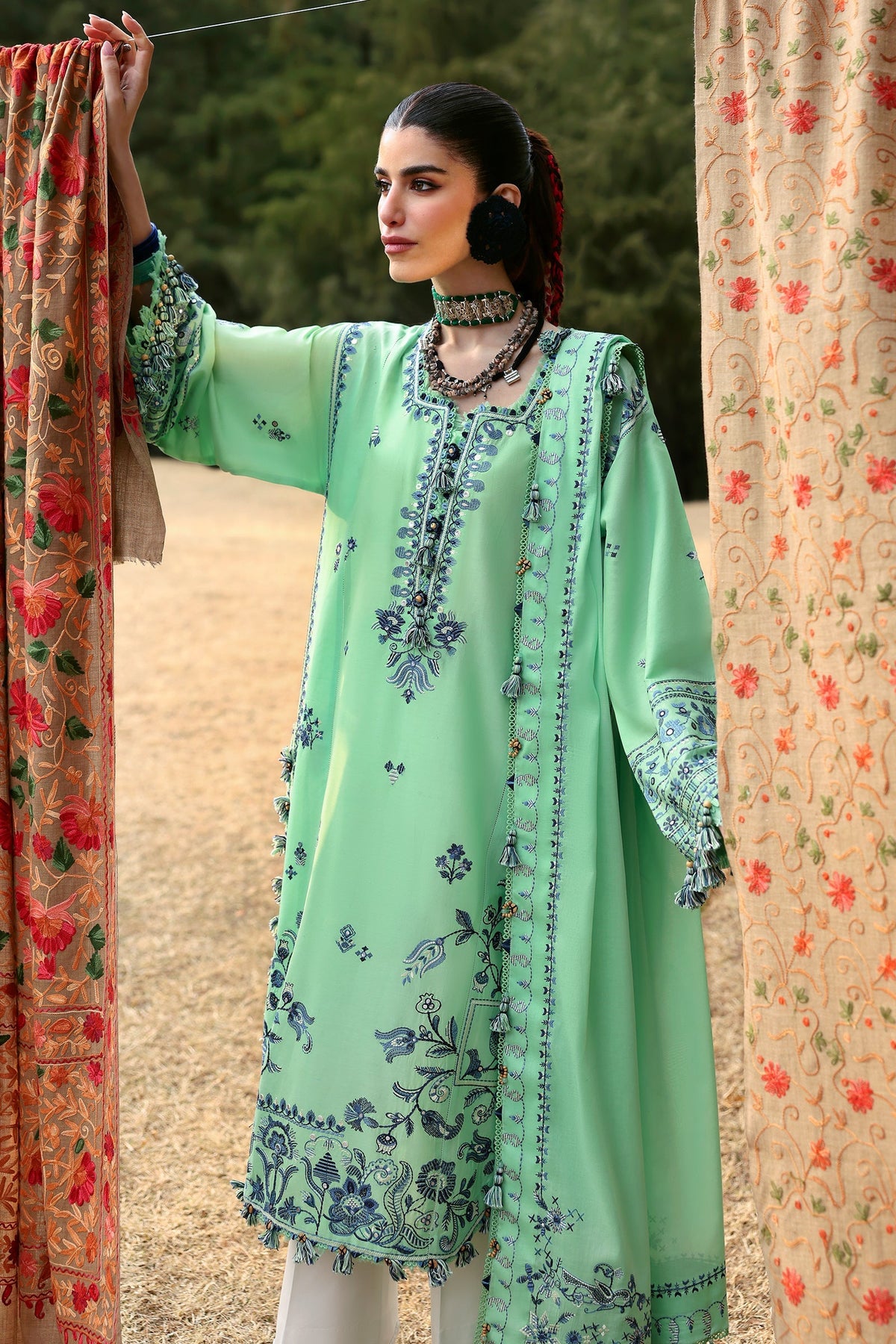 Zaha | Lawn 25 | ELAYA (ZL25-10 A) -  Zaha Ladies Clothes - Original Designer Dress - House of Maryam