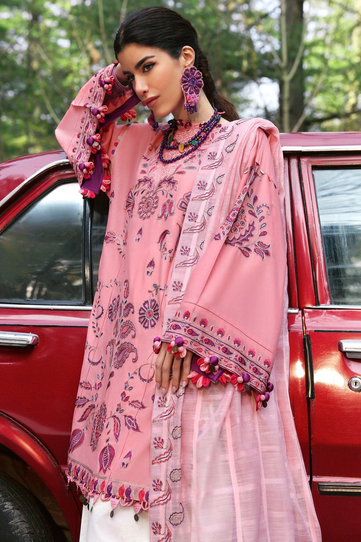 Zaha | Lawn 25 | ZARIAH (ZL25-09 B) -  Zaha Ladies Clothes - Original Designer Dress - House of Maryam