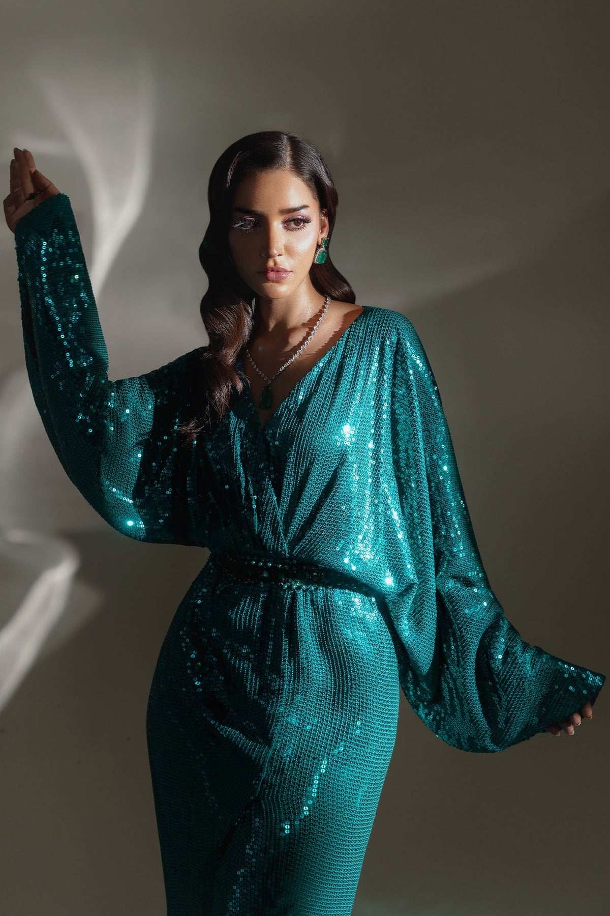 Elan | Lueur Dor | ÉMERAUDE BRILLÉ (EP-21411) -  Elan Ladies Clothes - Original Designer Dress - House of Maryam