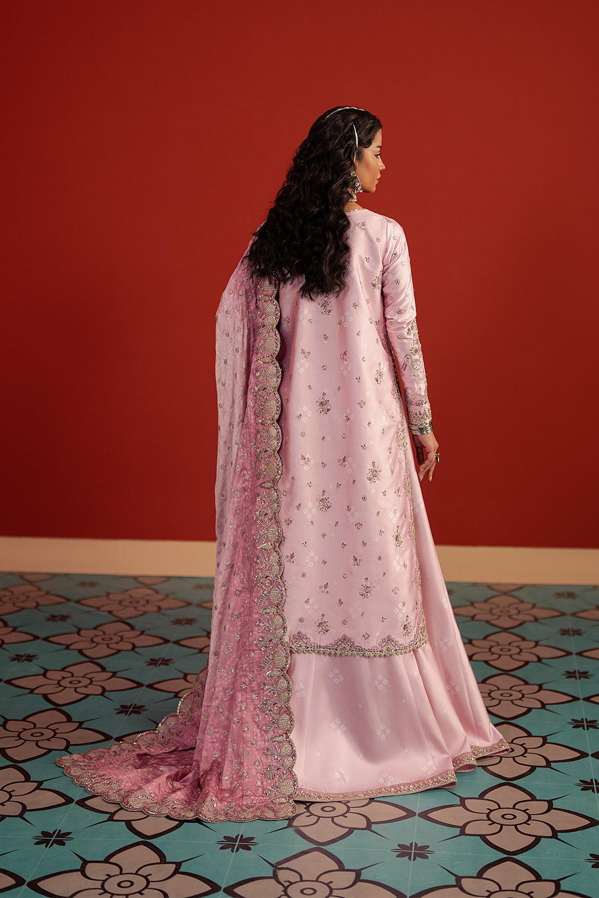 Afrozeh Sufiya pastel pink shirt and lehenga, photo 2