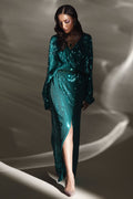 Elan | Lueur Dor | ÉMERAUDE BRILLÉ (EP-21411) -  Elan Ladies Clothes - Original Designer Dress - House of Maryam