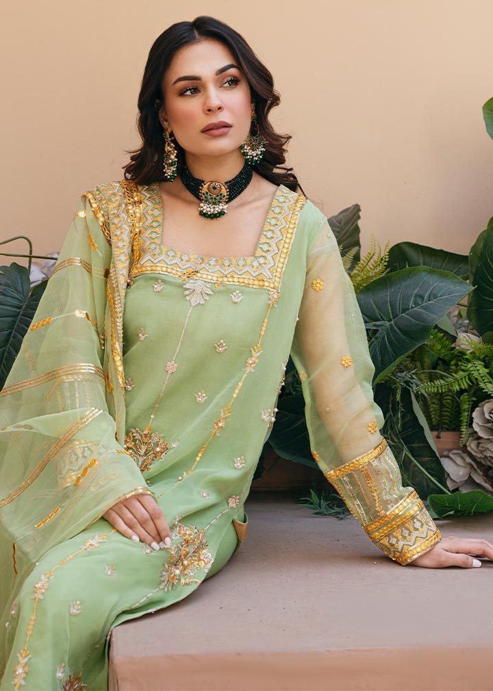 Daud Abbas | Formals Collection | Sunahri -  Daud Abbas Formal - Original Designer Dress - House of Maryam