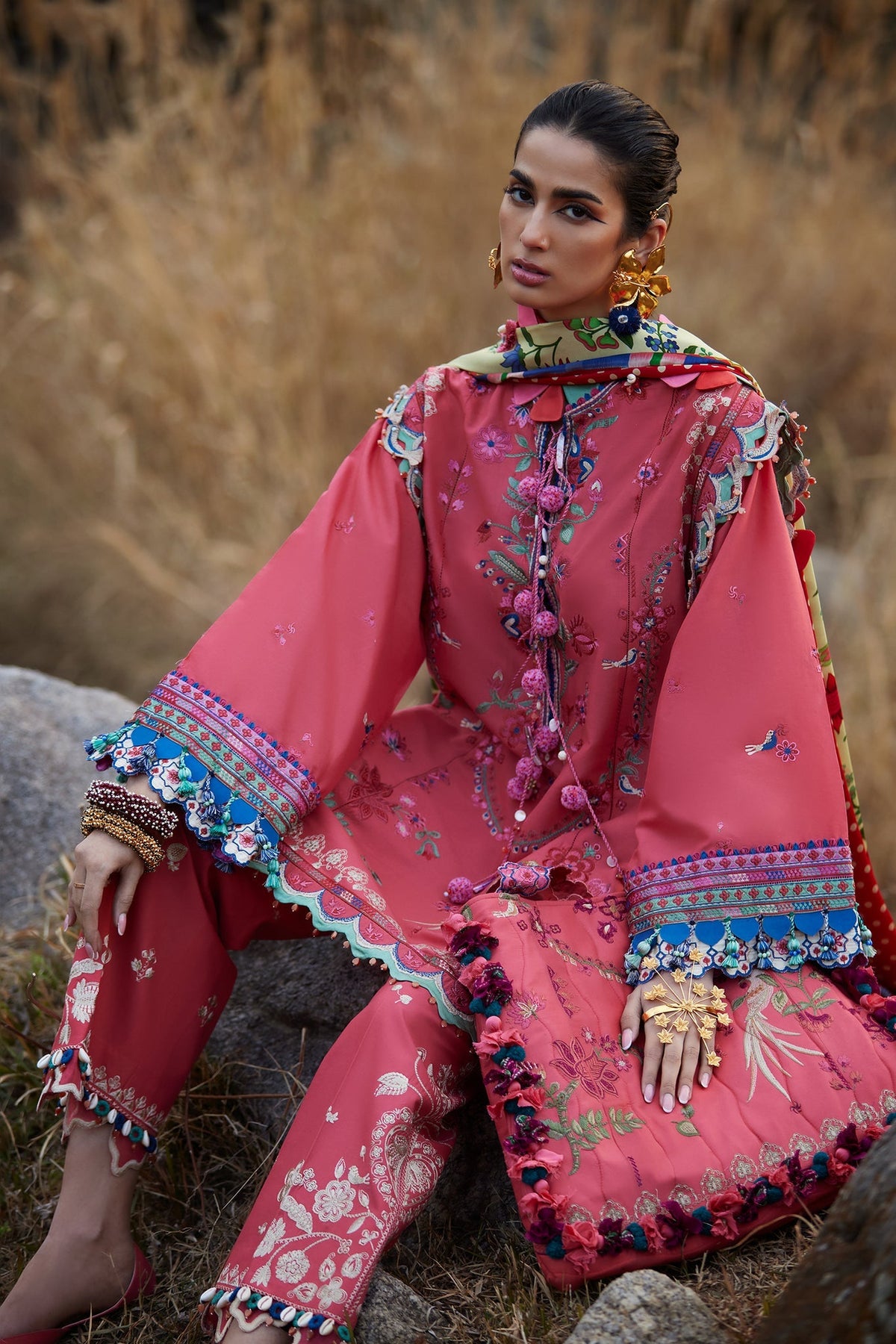 Elan | Luxury Lawn 25 | AURIELLE (EL25-06 B) -  Elan Ladies Clothes - Original Designer Dress - House of Maryam