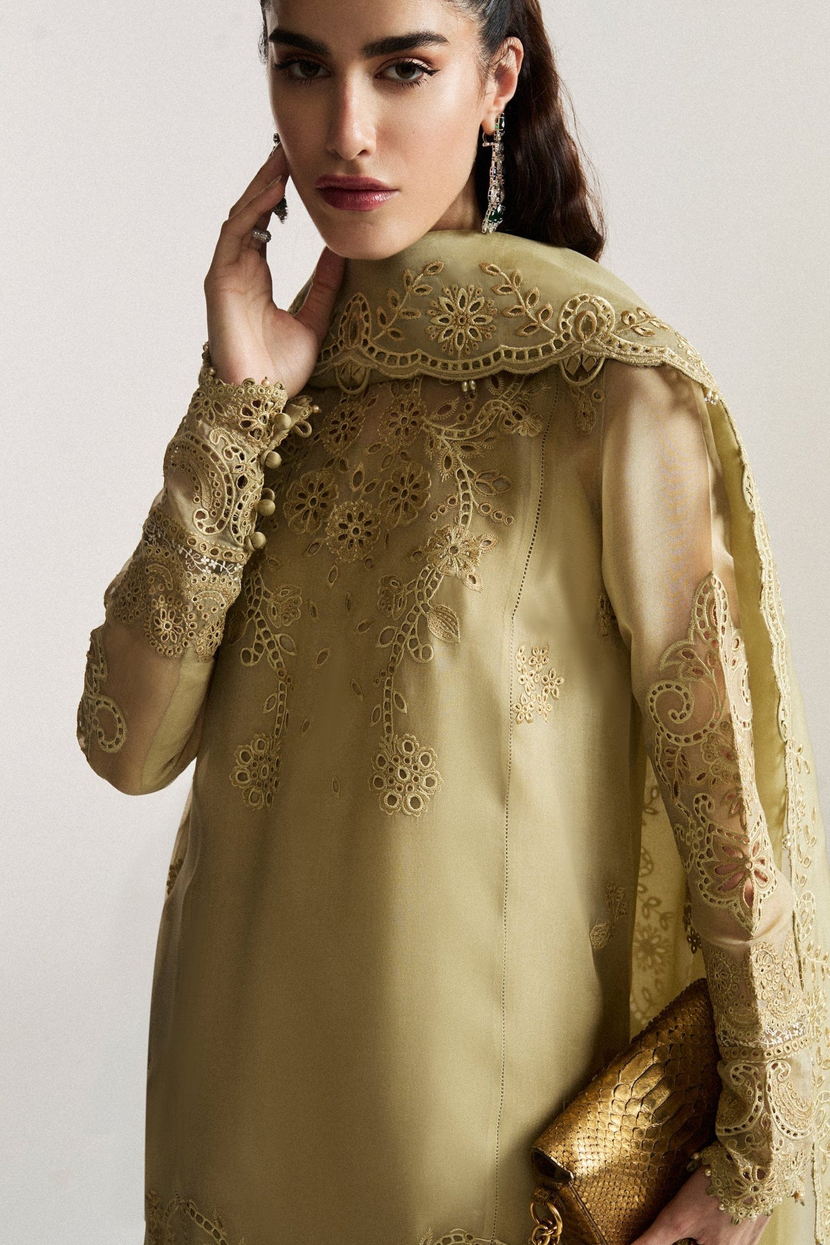 Elan I Vital Ornee I JARDIN SAUGE (EV-21352) -  Elan Ladies Clothes - Original Designer Dress - House of Maryam
