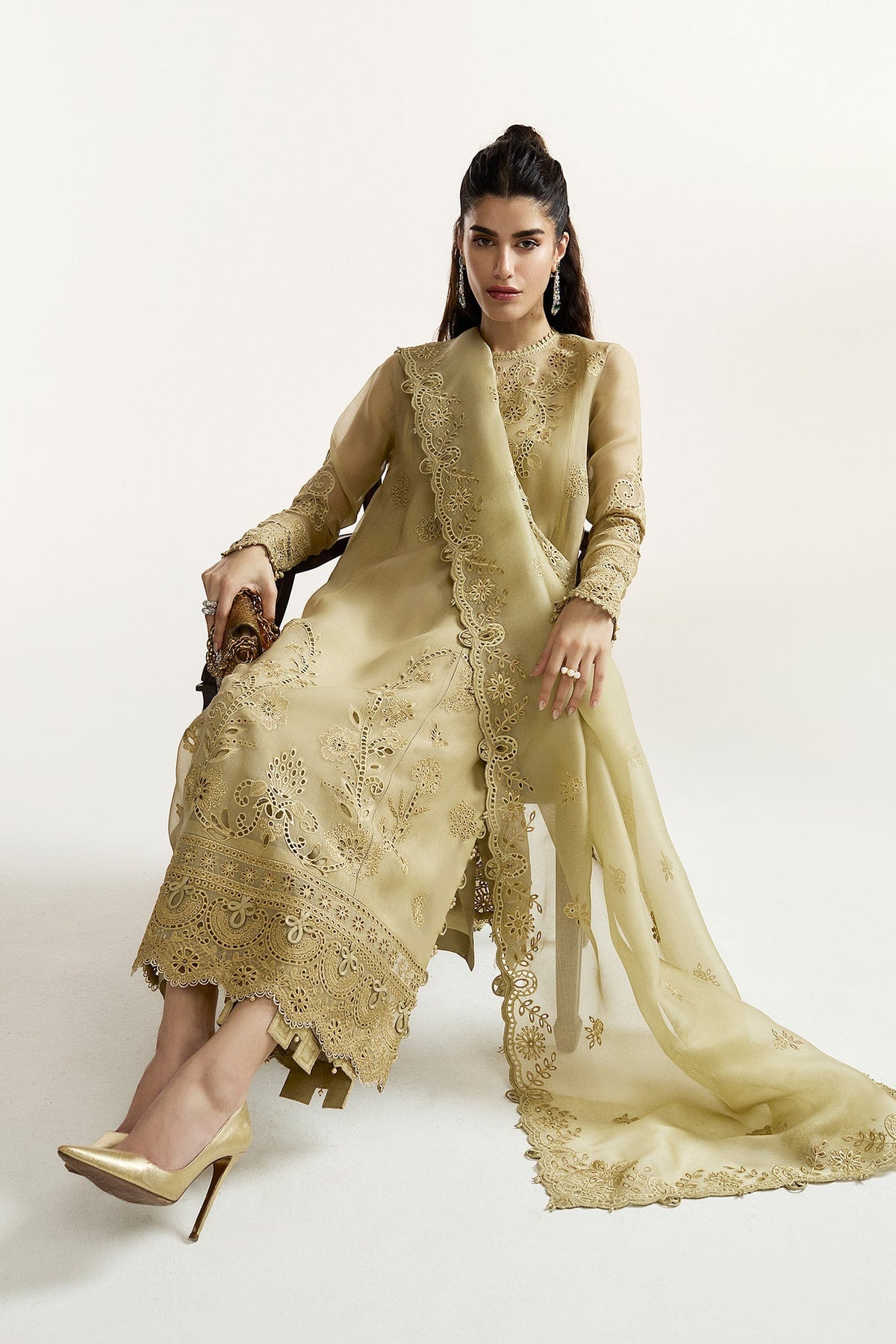 Elan I Vital Ornee I JARDIN SAUGE (EV-21352) -  Elan Ladies Clothes - Original Designer Dress - House of Maryam