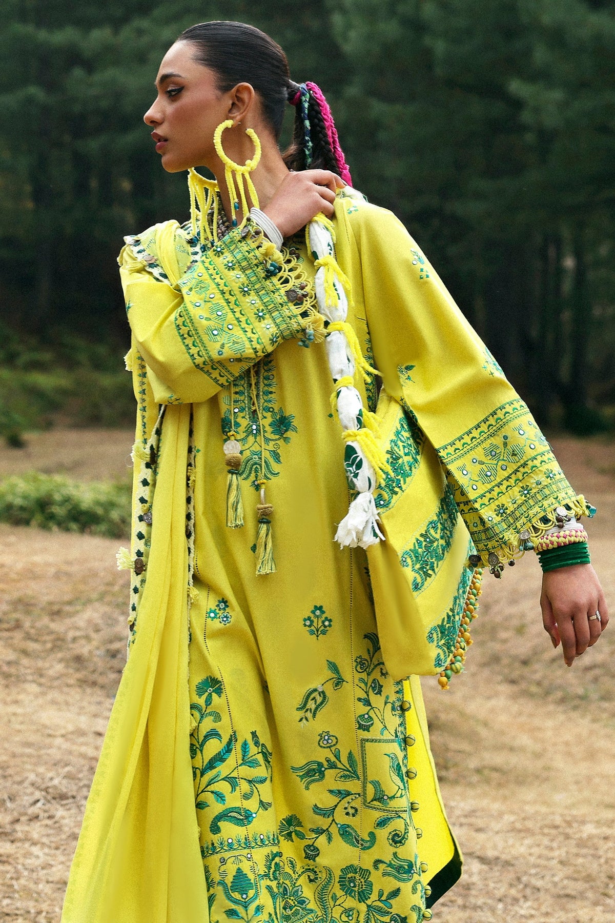 Zaha | Lawn 25 | ELAYA (ZL25-10 B) -  Zaha Ladies Clothes - Original Designer Dress - House of Maryam