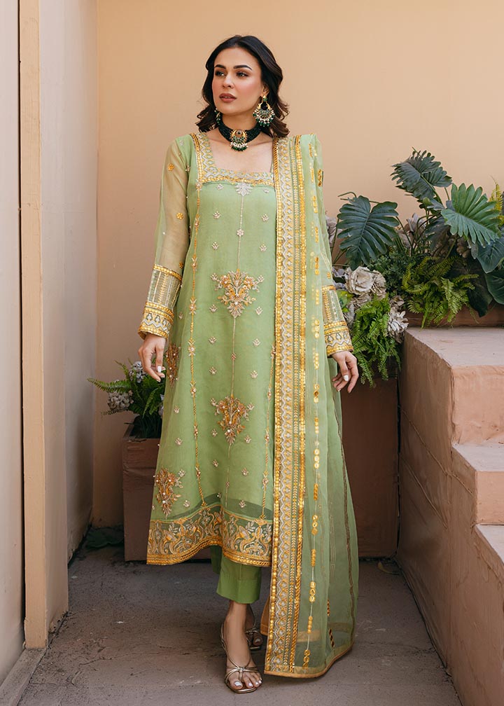 Daud Abbas | Formals Collection | Sunahri -  Daud Abbas Formal - Original Designer Dress - House of Maryam