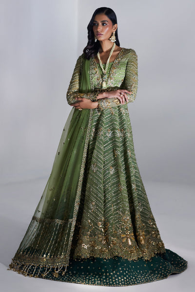 Elan | Luxury Wedding Wears | SCINTILLANT OLIVE (EP-20995)