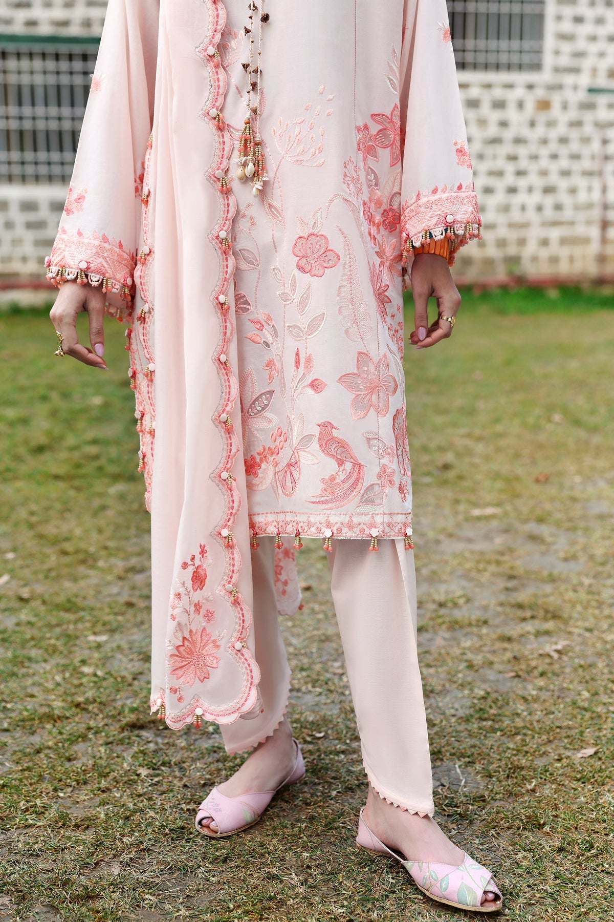 Zaha | Lawn 25 | ZANIA (ZL25-13 B) -  Zaha Ladies Clothes - Original Designer Dress - House of Maryam