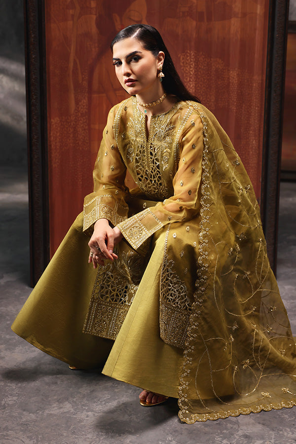 Saffron | Aatish Formals | Shola-e-Noor -  Saffron Formal - Original Designer Dress - House of Maryam