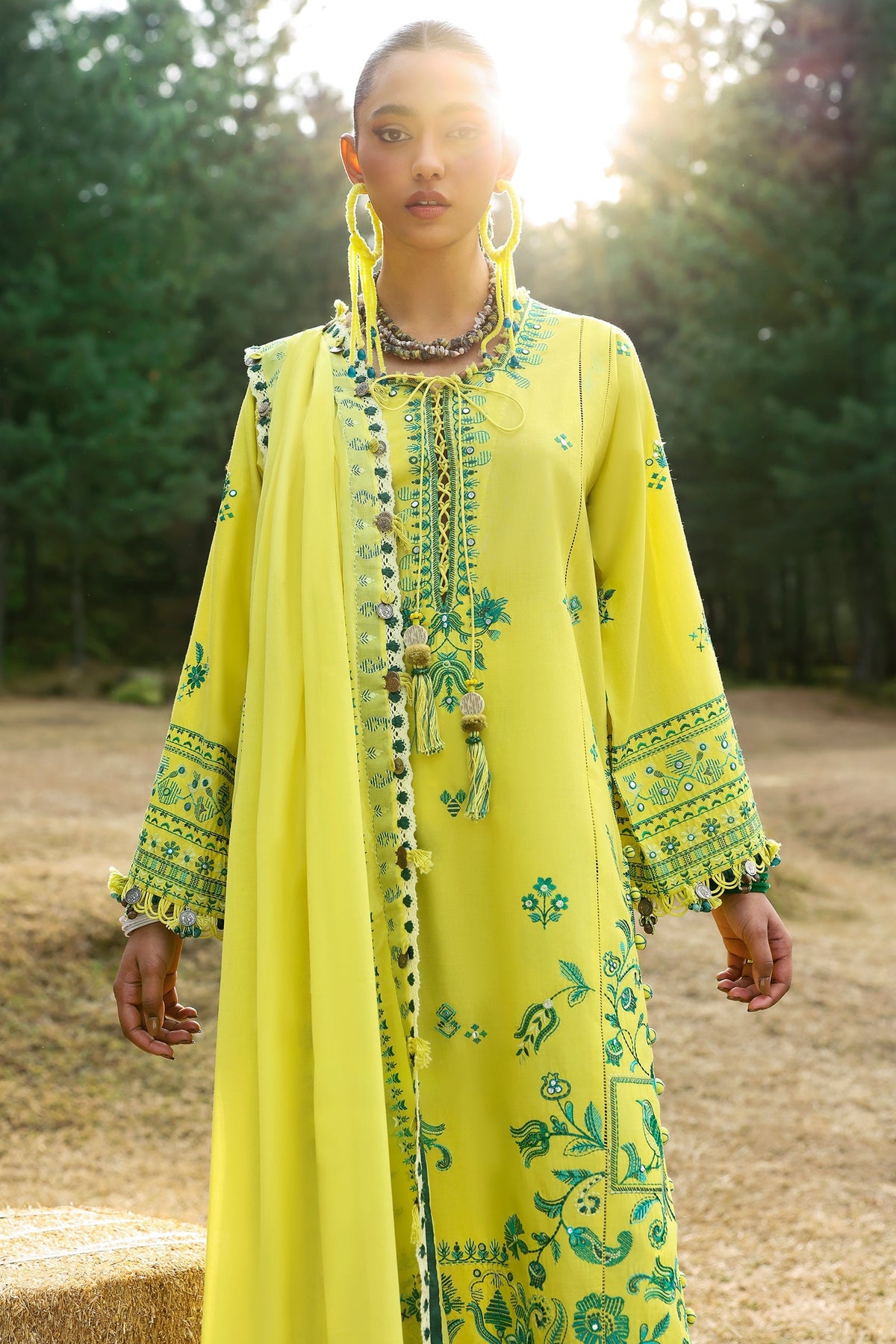 Zaha | Lawn 25 | ELAYA (ZL25-10 B) -  Zaha Ladies Clothes - Original Designer Dress - House of Maryam