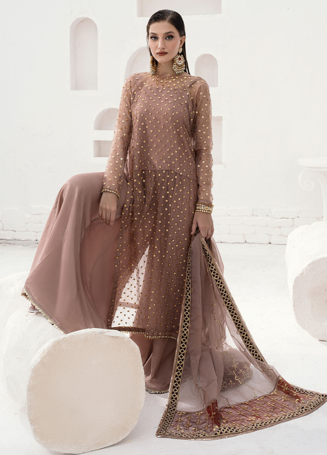 Sahane | Savoir Luxury Formals | CT-140001 Lirio - Savoir by Designer Sahane - House of Maryam - Pakistani Designer Ethnic Wear in {{ shop.shopifyCountryName }}