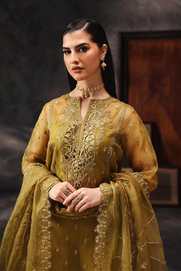 Saffron | Aatish Formals | Shola-e-Noor -  Saffron Formal - Original Designer Dress - House of Maryam