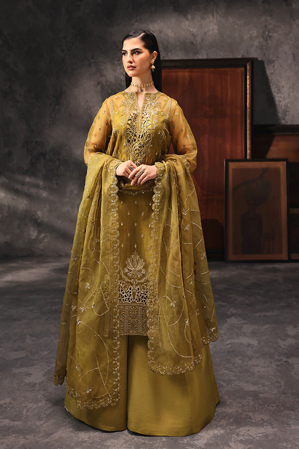 Saffron | Aatish Formals | Shola-e-Noor -  Saffron Formal - Original Designer Dress - House of Maryam