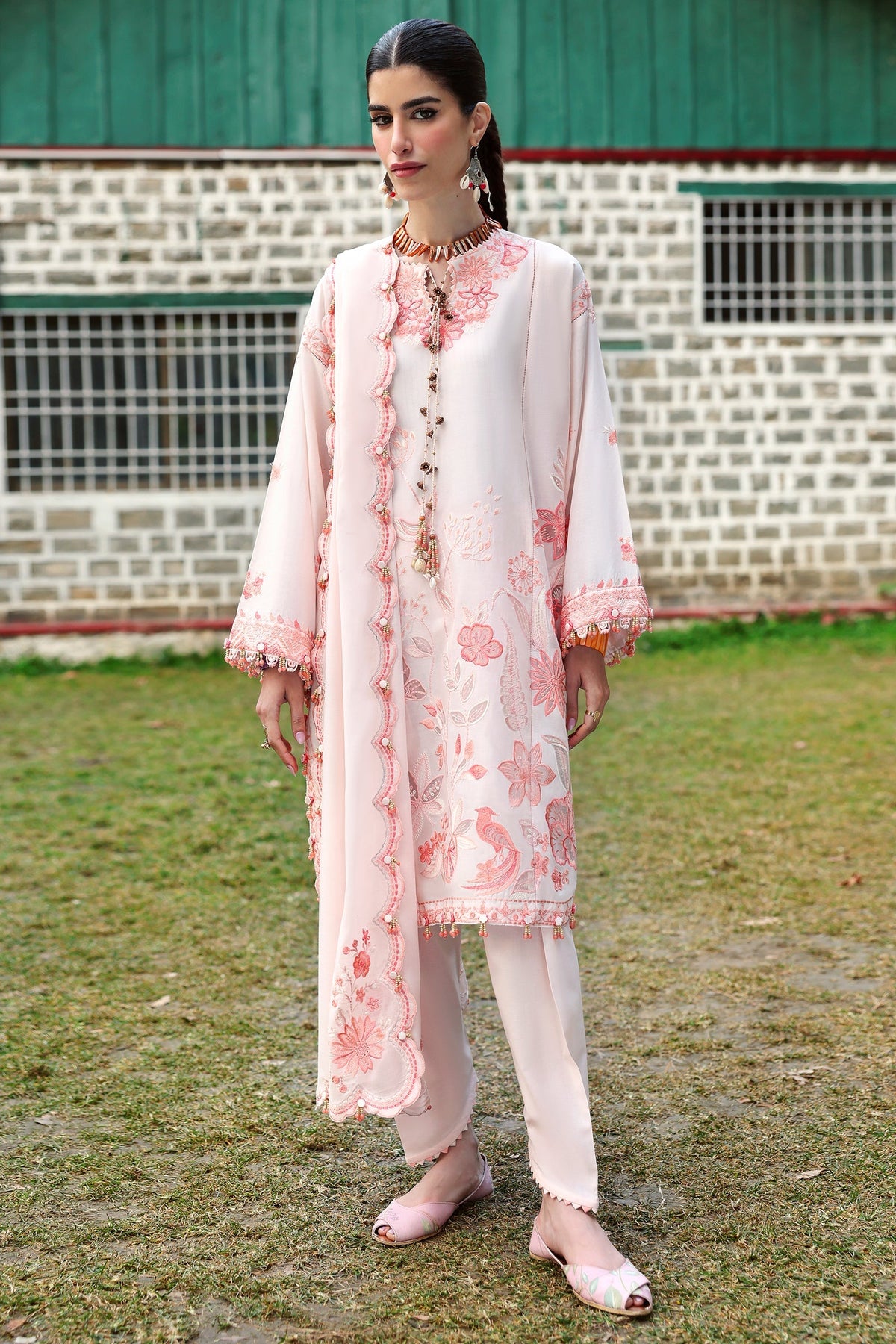 Zaha | Lawn 25 | ZANIA (ZL25-13 B) -  Zaha Ladies Clothes - Original Designer Dress - House of Maryam