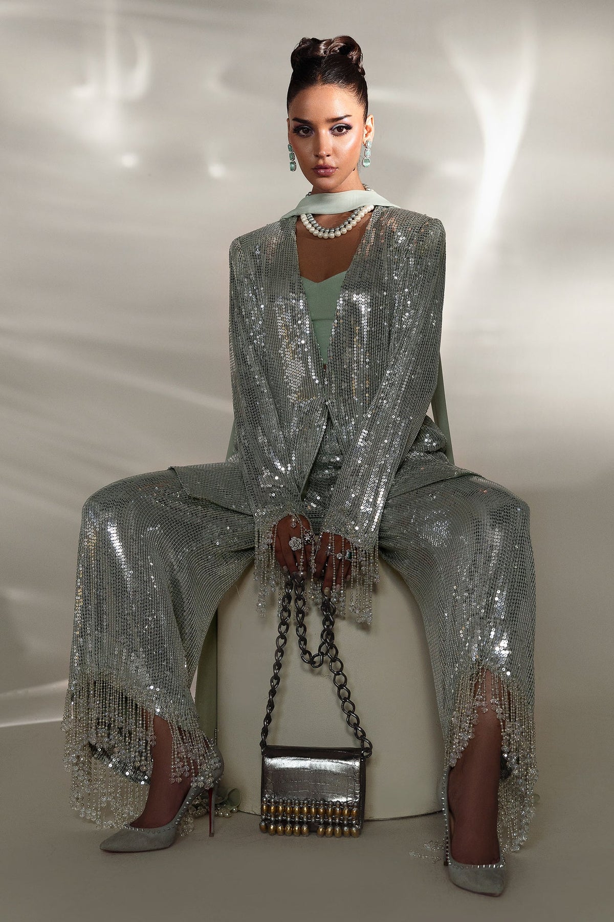 Elan | Lueur Dor | JARDIN DE GIVRE (EP-21405) -  Elan Ladies Clothes - Original Designer Dress - House of Maryam