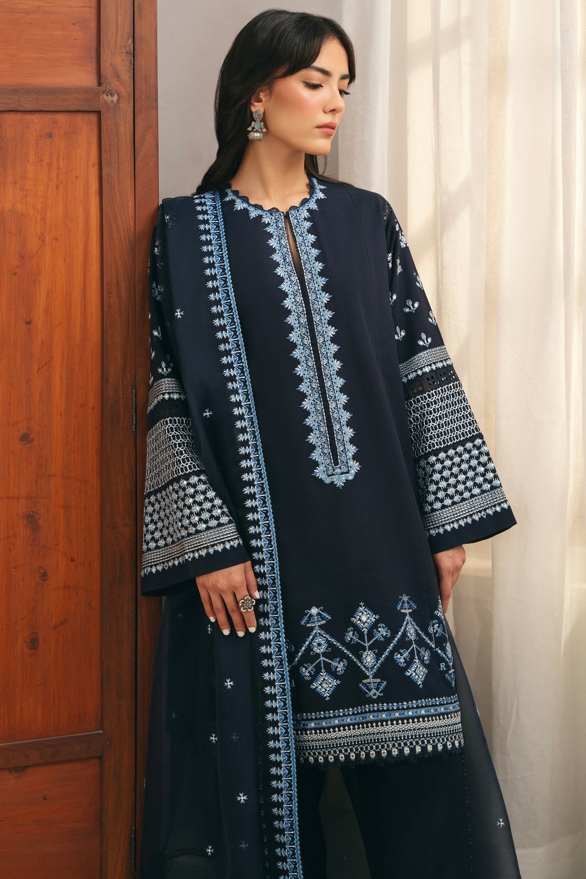 Zaha | Aangan Ready to Wear | ROSHAN (ZRW-20907) -  Zaha Ladies Clothes - Original Designer Dress - House of Maryam