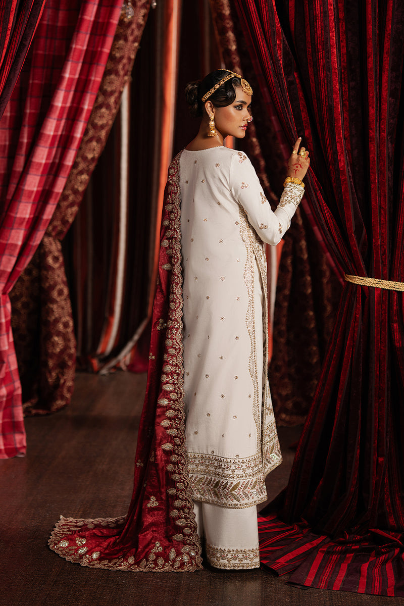Afrozeh Khuld ivory raw silk formal suit, photo 2