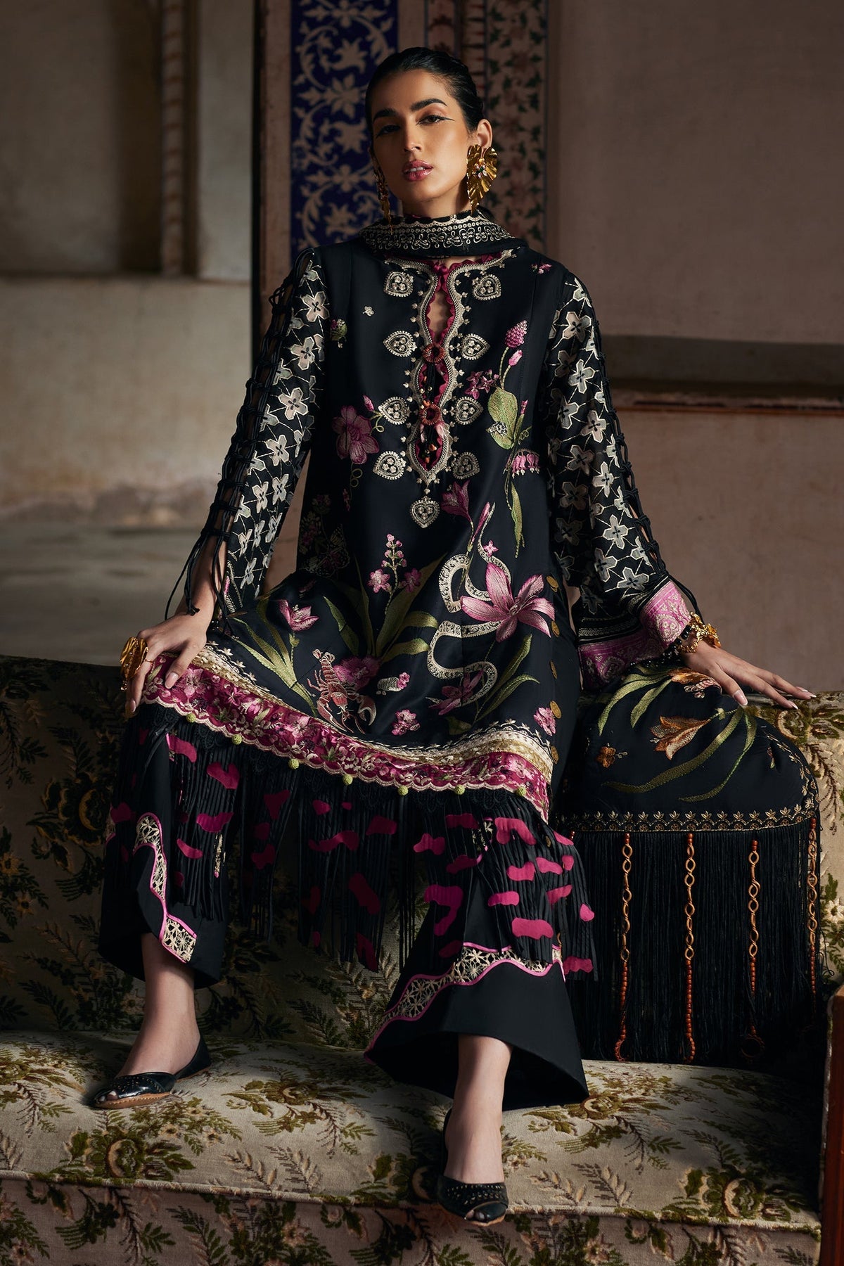 Elan | Luxury Lawn 25 | AZUREH (EL25-04 A) -  Elan Ladies Clothes - Original Designer Dress - House of Maryam