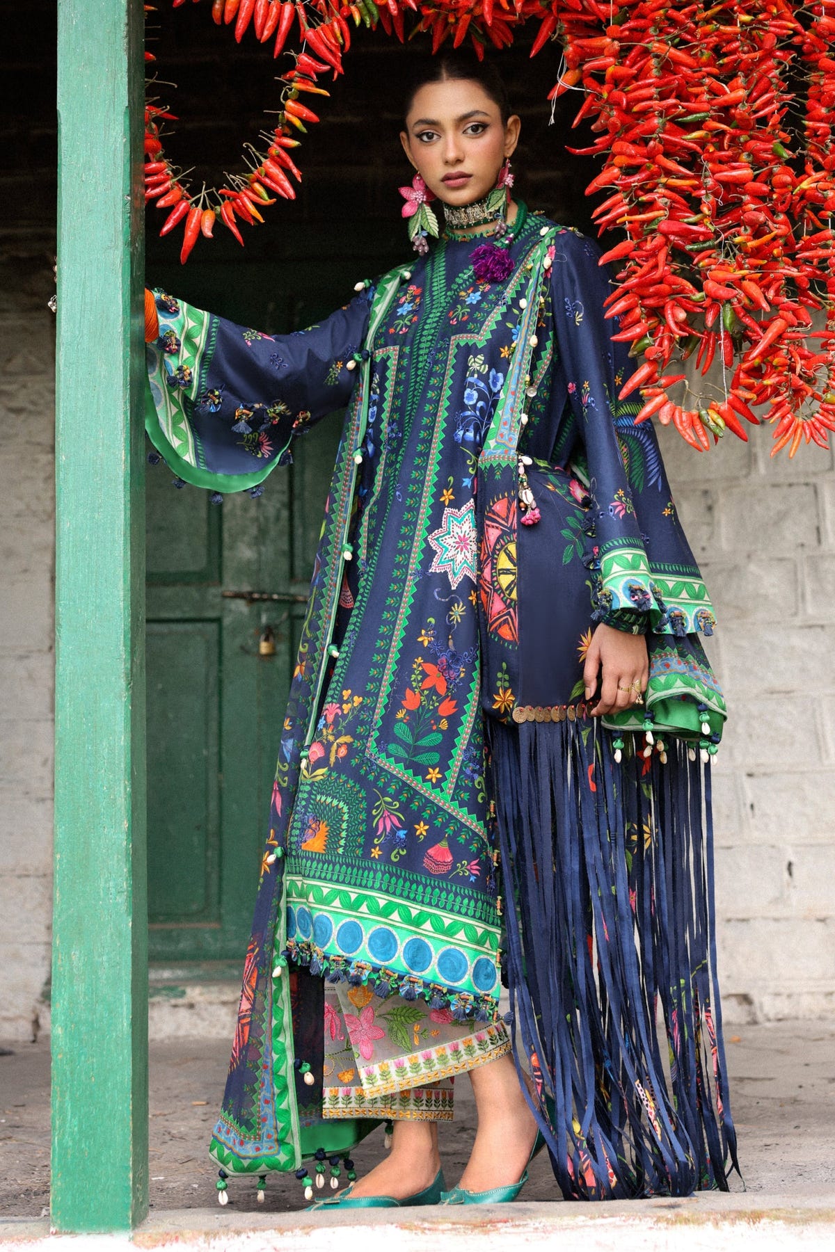 Zaha | Lawn 25 | AMANI (ZL25-06 B) -  Zaha Ladies Clothes - Original Designer Dress - House of Maryam
