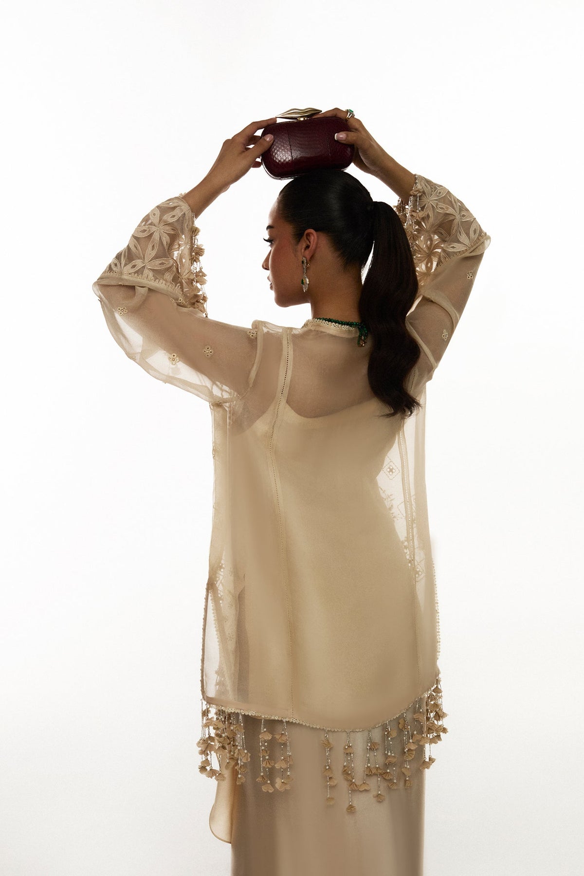 Elan I Vital Ornee I SOLENNE D'OR (EV-21356) -  Elan Ladies Clothes - Original Designer Dress - House of Maryam