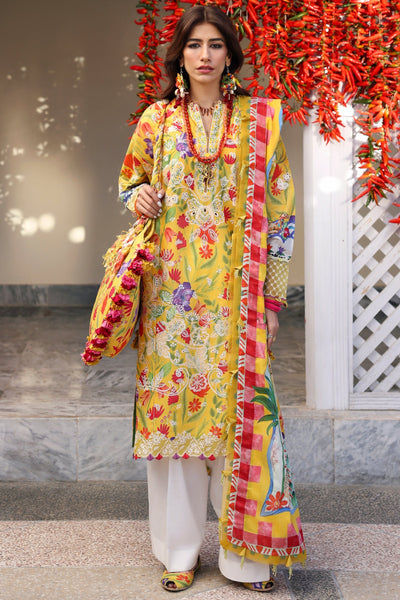 Zaha | Lawn 25 | ZARAAH (ZL25-08 A) -  Zaha Ladies Clothes - Original Designer Dress - House of Maryam