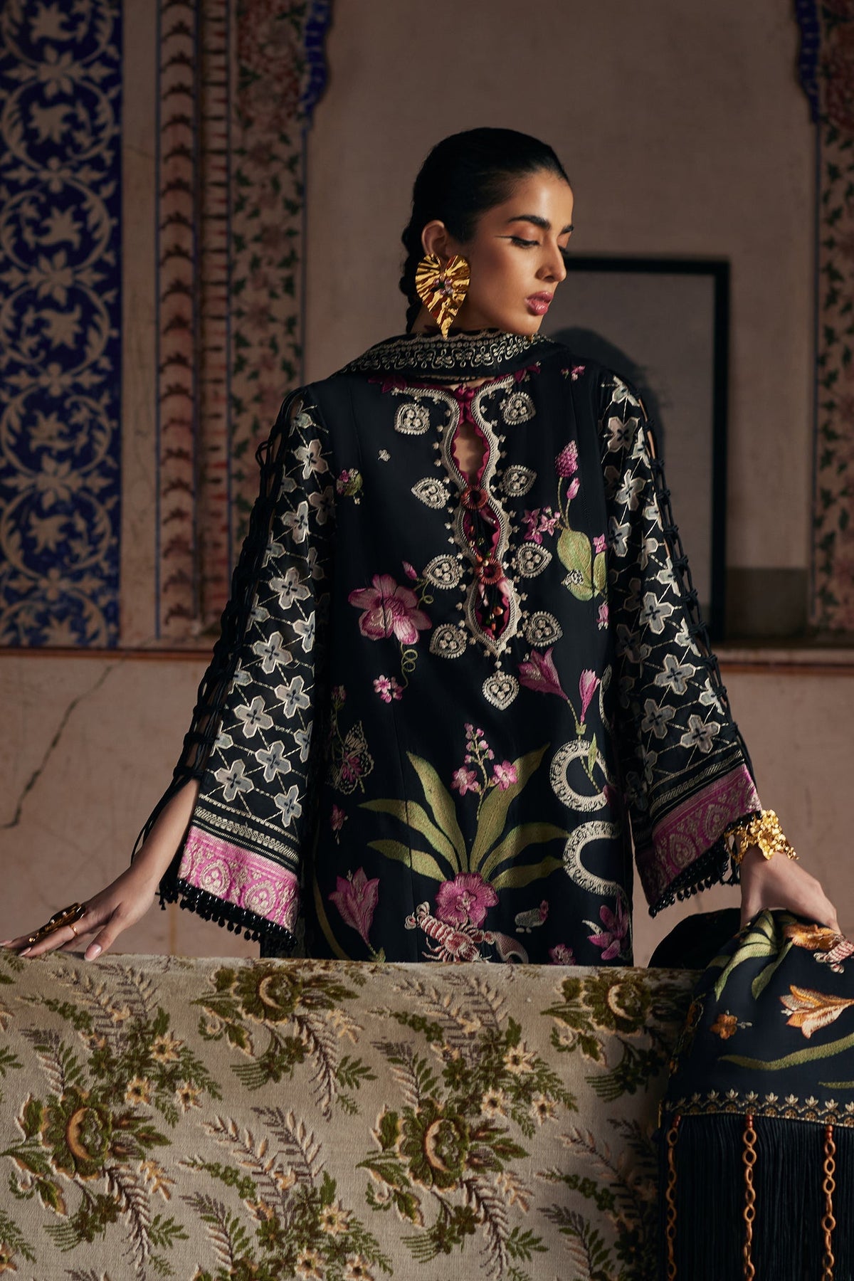 Elan | Luxury Lawn 25 | AZUREH (EL25-04 A) -  Elan Ladies Clothes - Original Designer Dress - House of Maryam