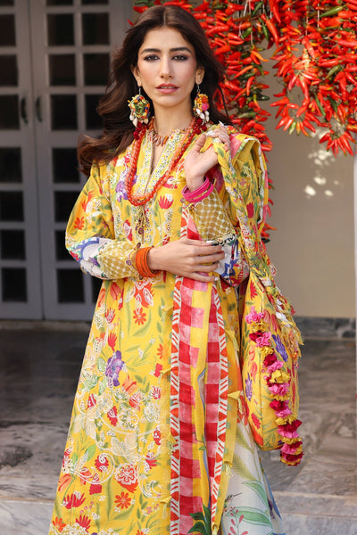 Zaha | Lawn 25 | ZARAAH (ZL25-08 A) -  Zaha Ladies Clothes - Original Designer Dress - House of Maryam