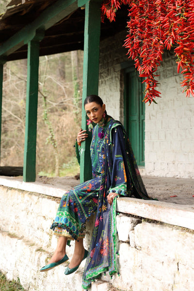 Zaha | Lawn 25 | AMANI (ZL25-06 B) -  Zaha Ladies Clothes - Original Designer Dress - House of Maryam