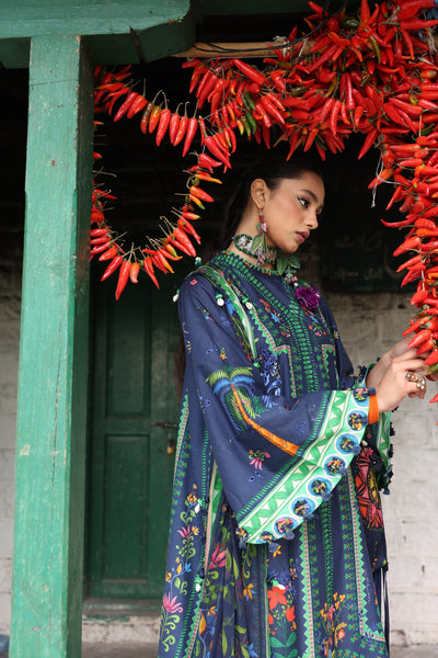 Zaha | Lawn 25 | AMANI (ZL25-06 B) -  Zaha Ladies Clothes - Original Designer Dress - House of Maryam