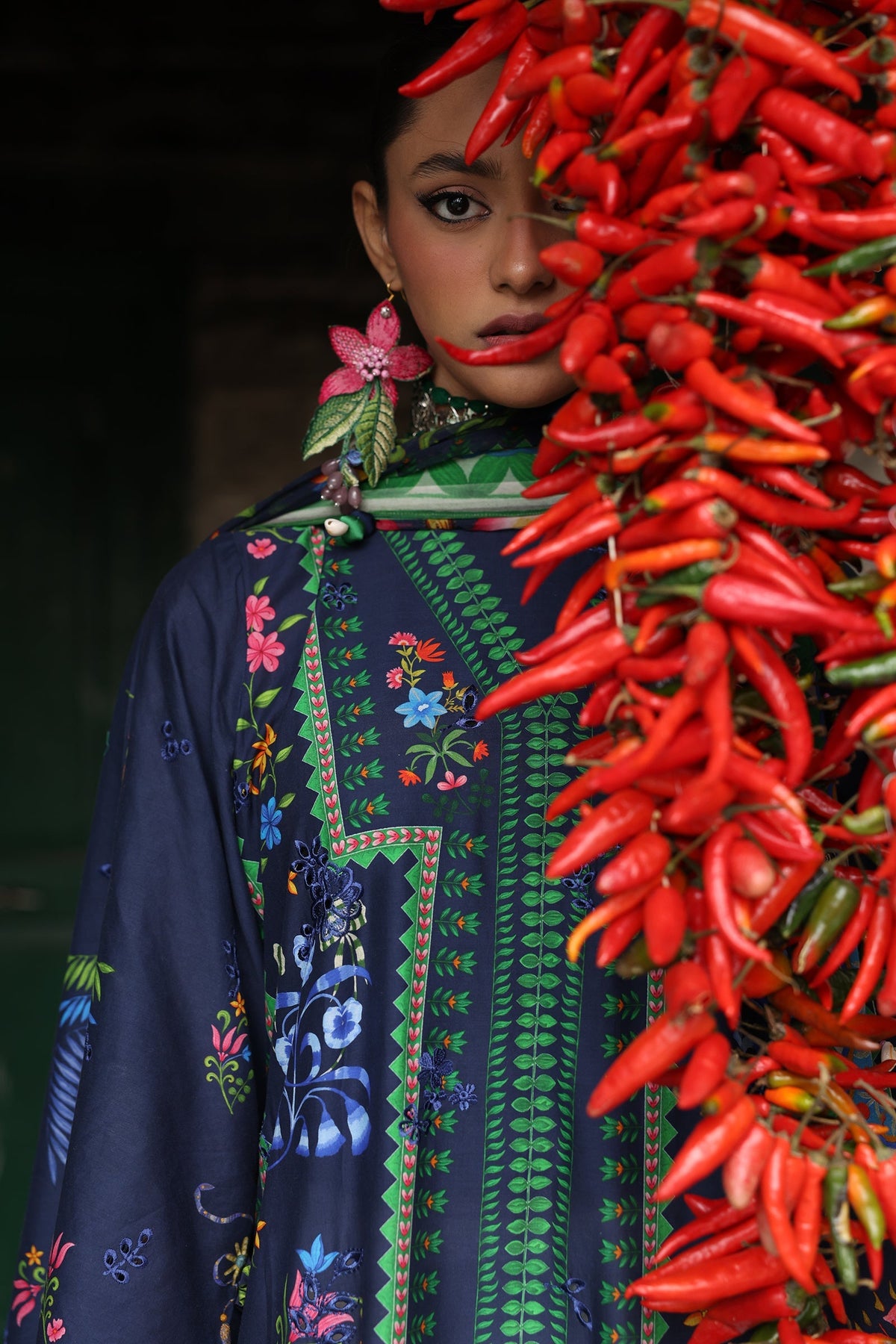 Zaha | Lawn 25 | AMANI (ZL25-06 B) -  Zaha Ladies Clothes - Original Designer Dress - House of Maryam