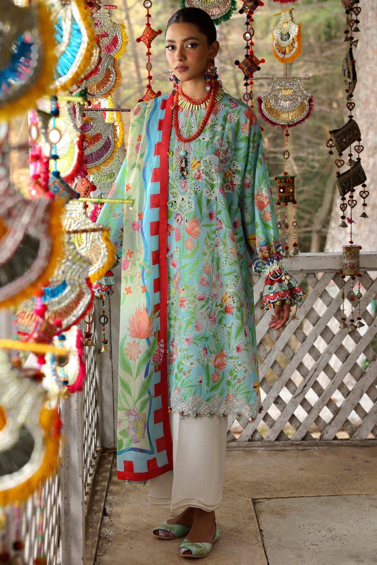 Zaha | Lawn 25 | ZARAAH (ZL25-08 B) -  Zaha Ladies Clothes - Original Designer Dress - House of Maryam