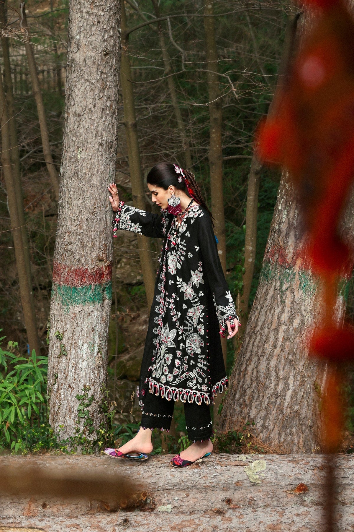 Zaha | Lawn 25 | AABROO (ZL25-05 B) -  Zaha Ladies Clothes - Original Designer Dress - House of Maryam