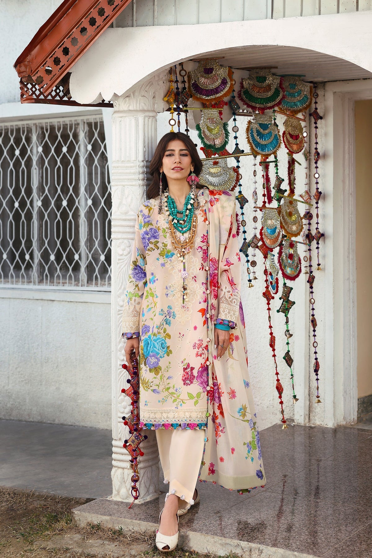 Zaha | Lawn 25 | ALYA (ZL25-07 B) -  Zaha Ladies Clothes - Original Designer Dress - House of Maryam
