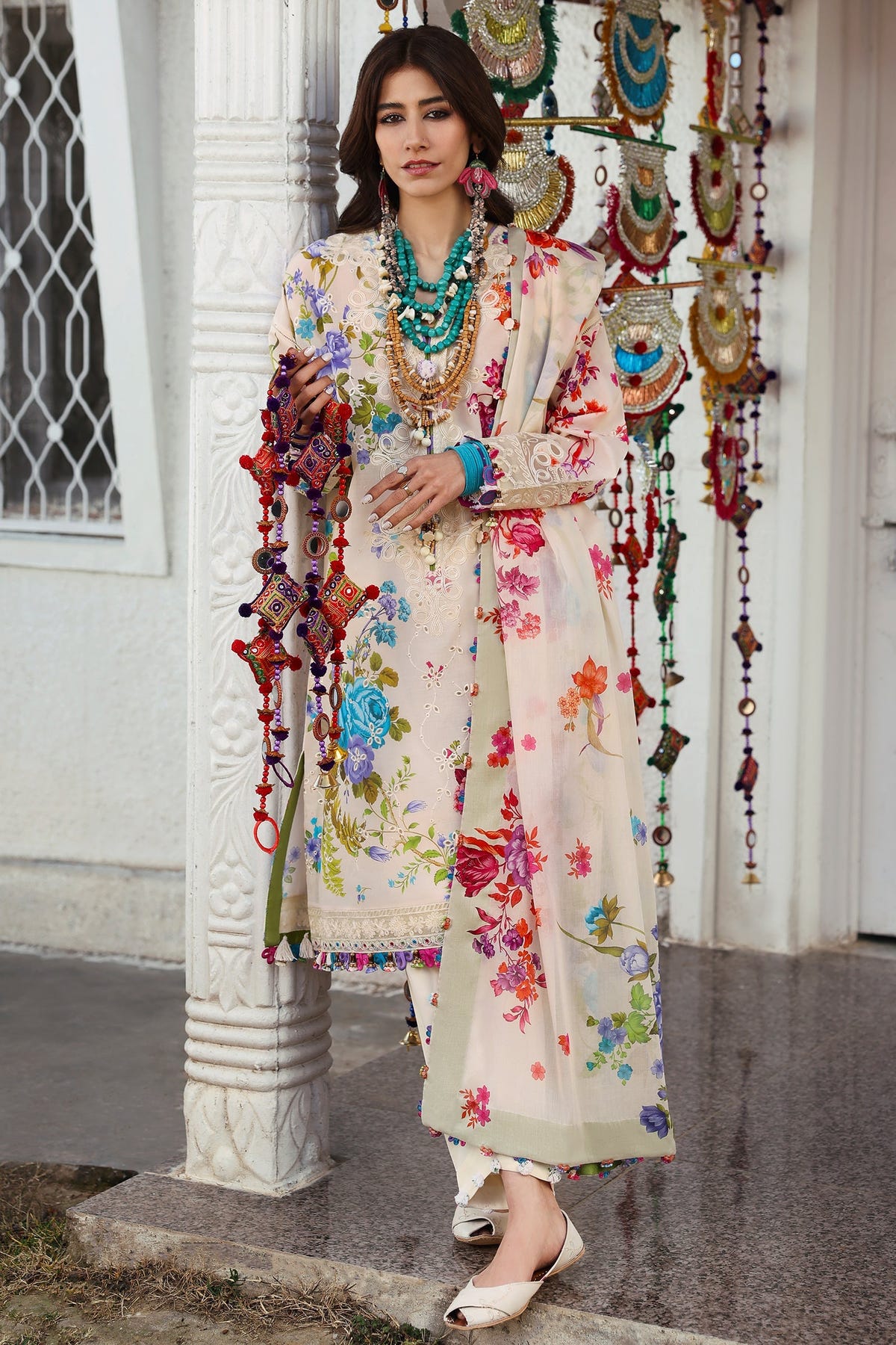 Zaha | Lawn 25 | ALYA (ZL25-07 B) -  Zaha Ladies Clothes - Original Designer Dress - House of Maryam