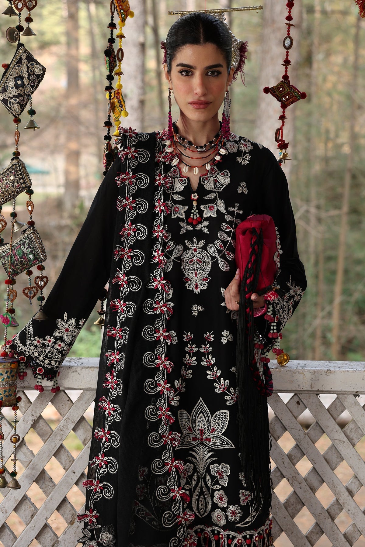 Zaha | Lawn 25 | AABROO (ZL25-05 B) -  Zaha Ladies Clothes - Original Designer Dress - House of Maryam