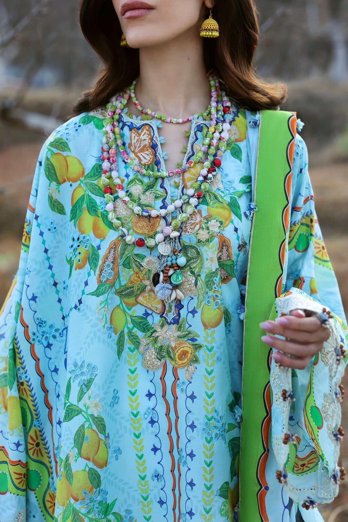 Zaha | Lawn 25 | DAHLIA (ZL25-04 B) -  Zaha Ladies Clothes - Original Designer Dress - House of Maryam