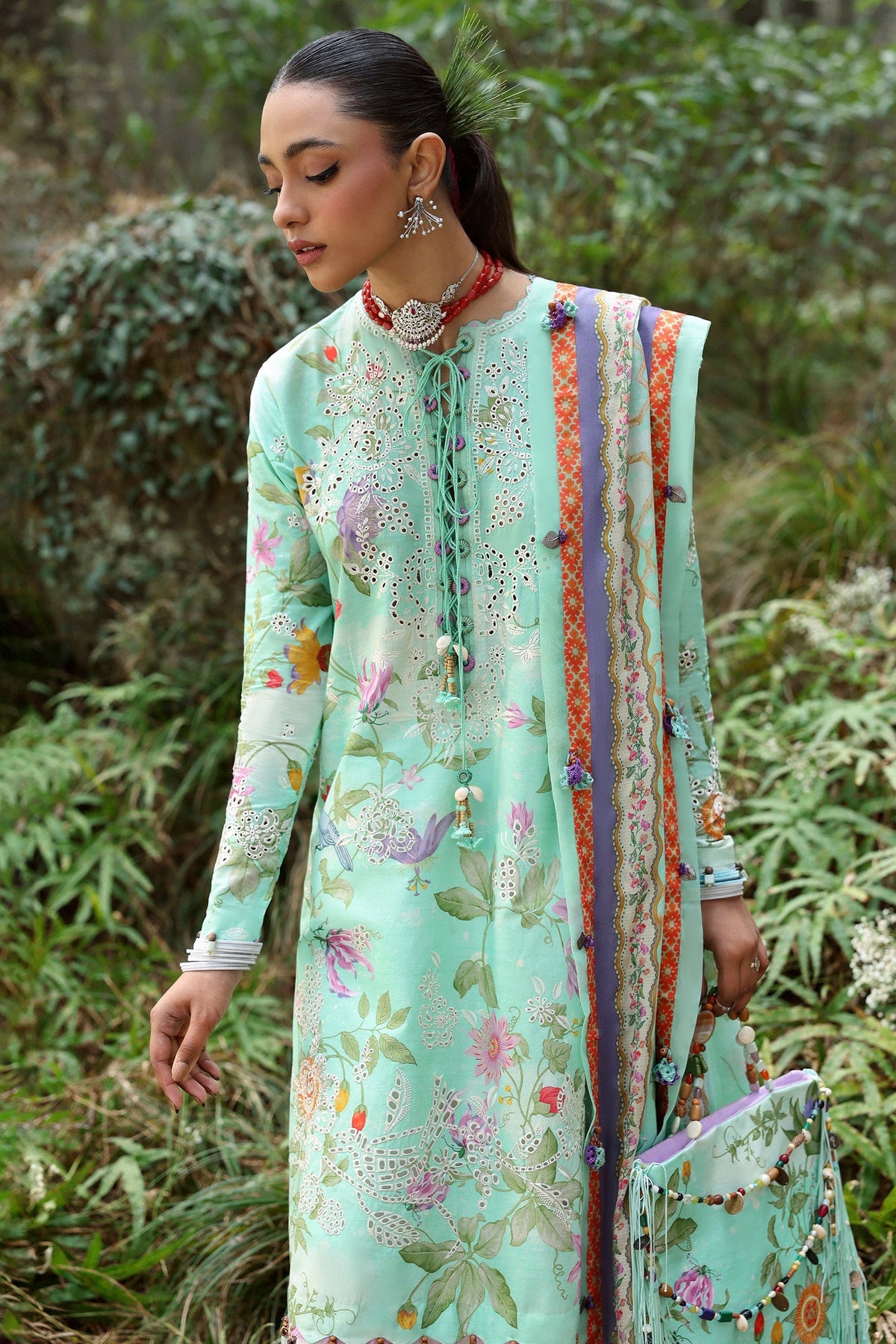 Zaha | Lawn 25 | ELARA (ZL25-02 B) -  Zaha Ladies Clothes - Original Designer Dress - House of Maryam