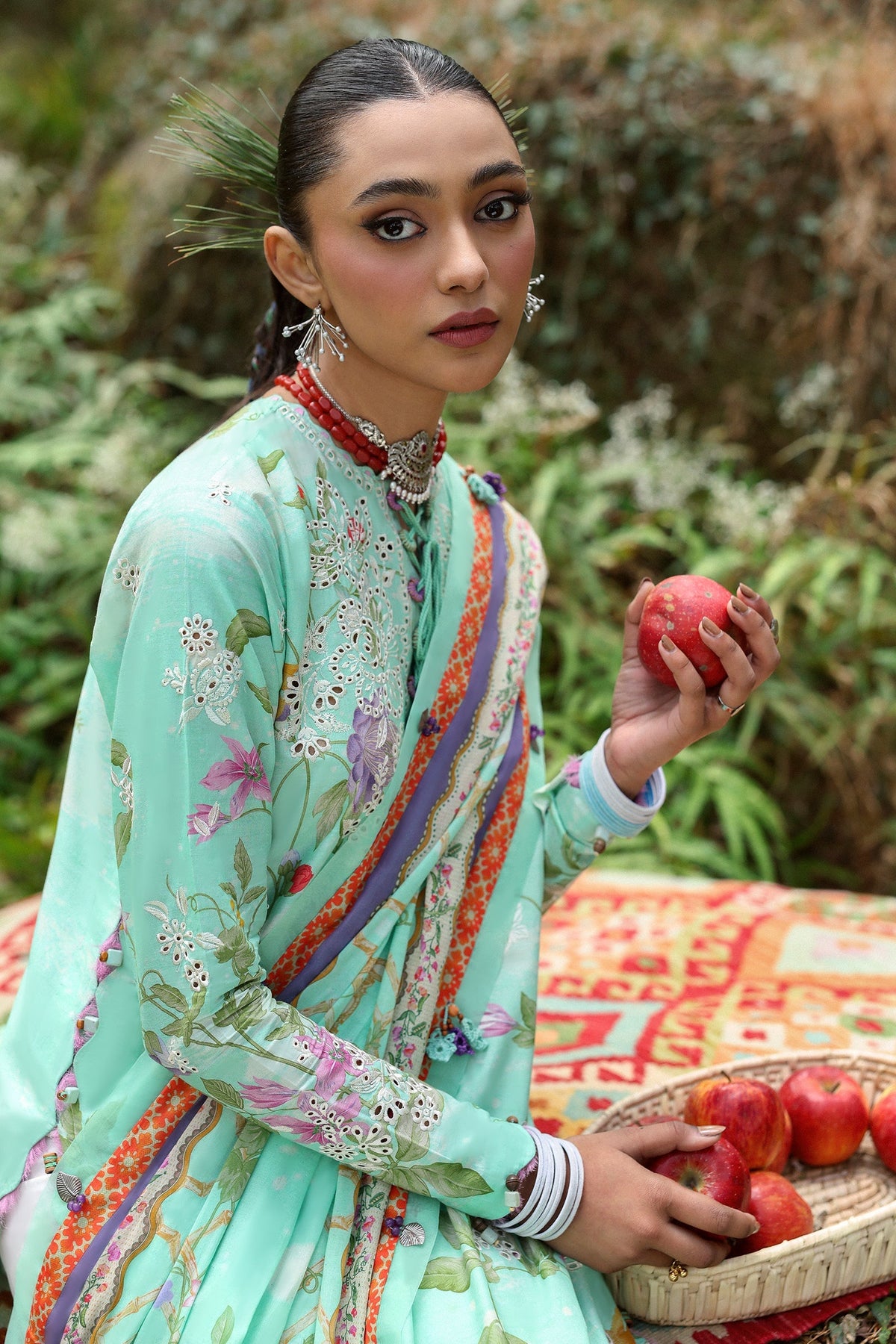 Zaha | Lawn 25 | ELARA (ZL25-02 B) -  Zaha Ladies Clothes - Original Designer Dress - House of Maryam