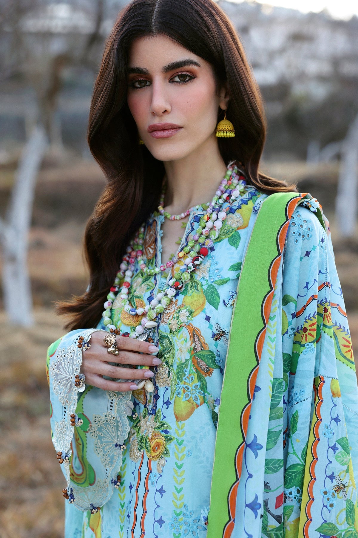 Zaha | Lawn 25 | DAHLIA (ZL25-04 B) -  Zaha Ladies Clothes - Original Designer Dress - House of Maryam