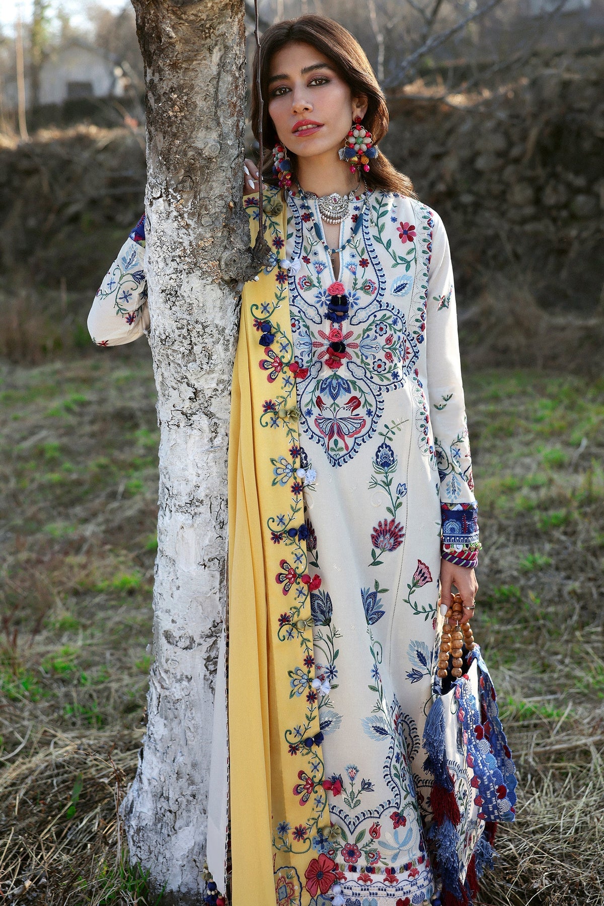 Zaha | Lawn 25 | KASHUR (ZL25-11 B) -  Zaha Ladies Clothes - Original Designer Dress - House of Maryam