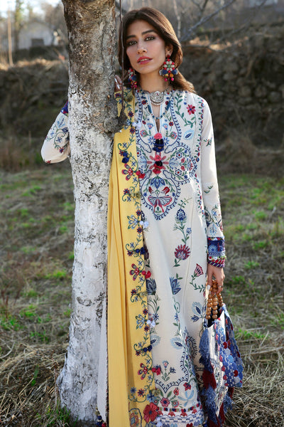 Zaha | Lawn 25 | KASHUR (ZL25-11 B) -  Zaha Ladies Clothes - Original Designer Dress - House of Maryam