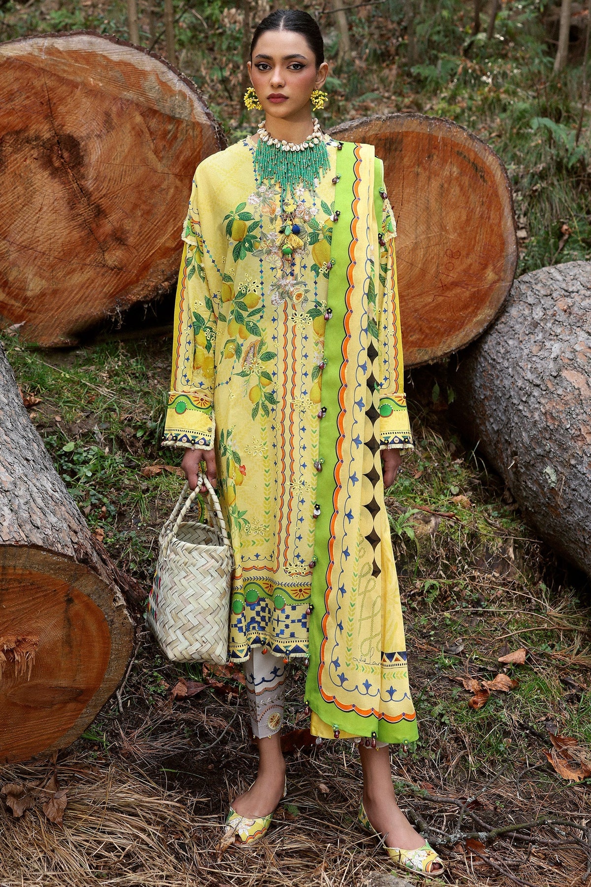 Zaha | Lawn 25 | DAHLIA (ZL25-04 A) -  Zaha Ladies Clothes - Original Designer Dress - House of Maryam