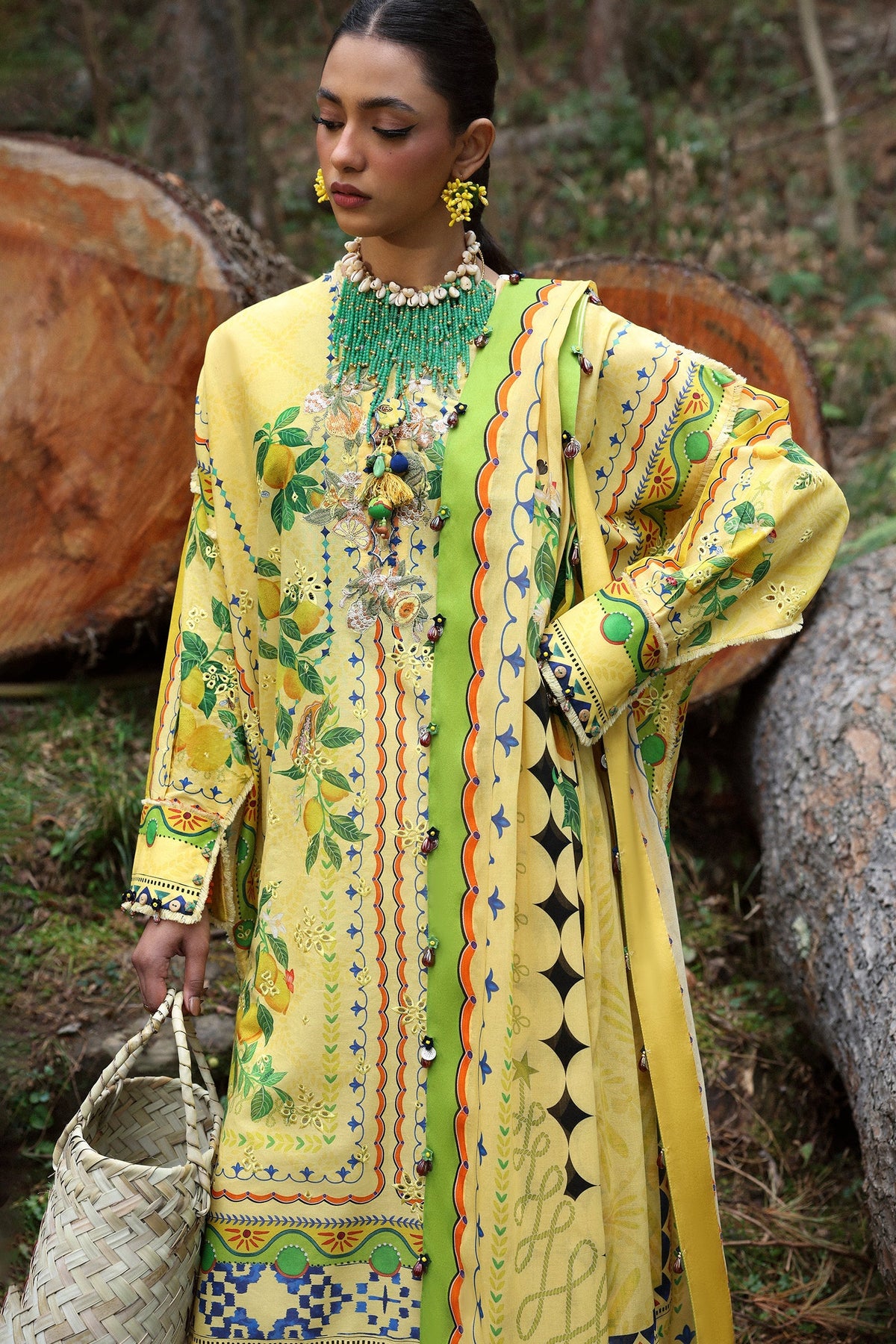 Zaha | Lawn 25 | DAHLIA (ZL25-04 A) -  Zaha Ladies Clothes - Original Designer Dress - House of Maryam