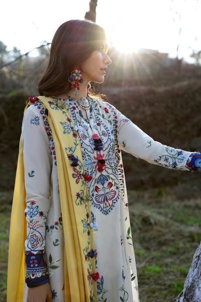 Zaha | Lawn 25 | KASHUR (ZL25-11 B) -  Zaha Ladies Clothes - Original Designer Dress - House of Maryam