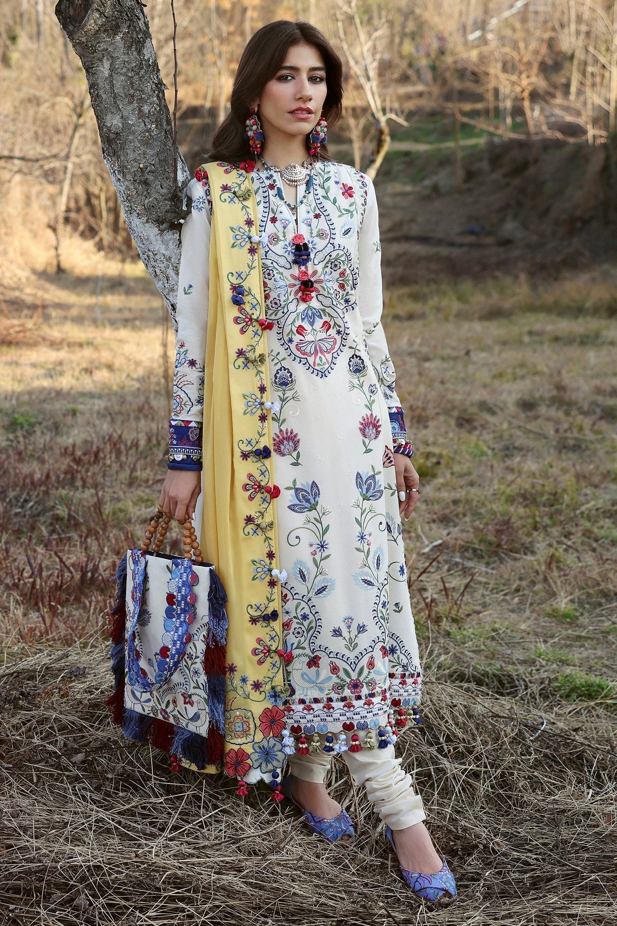 Zaha | Lawn 25 | KASHUR (ZL25-11 B) -  Zaha Ladies Clothes - Original Designer Dress - House of Maryam