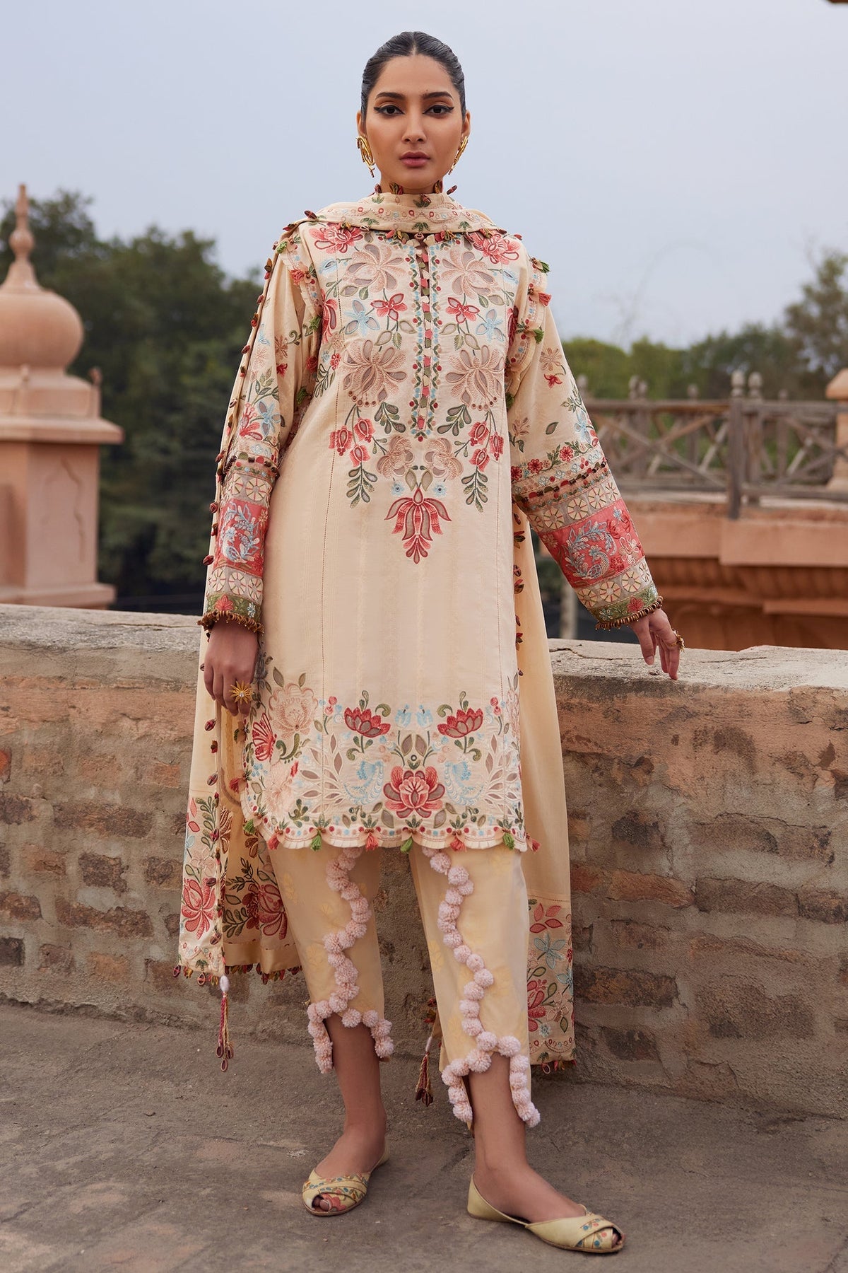 Elan | Luxury Lawn 25 | ZAHARA (EL25-07 B) -  Elan Ladies Clothes - Original Designer Dress - House of Maryam