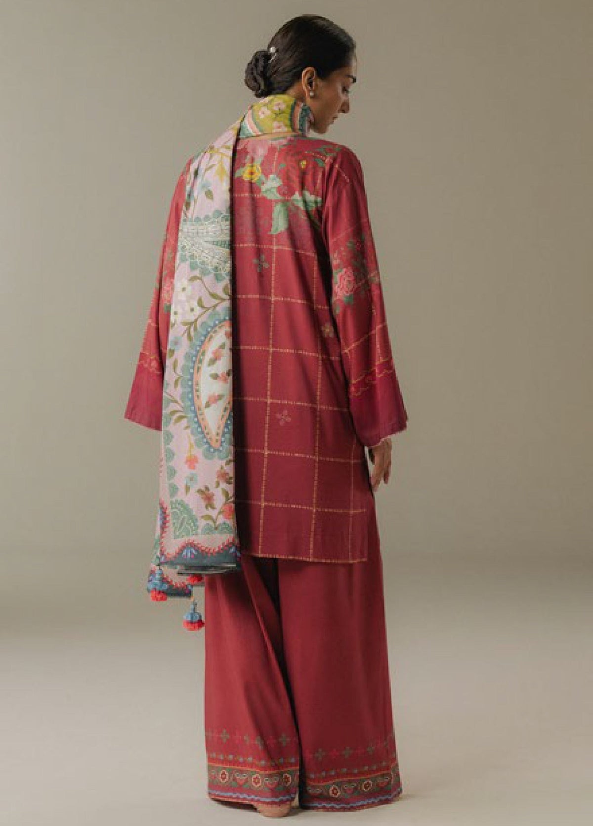 Zara Shahjahan | Coco Prints 25 |Olive Hour-5B, image 2
