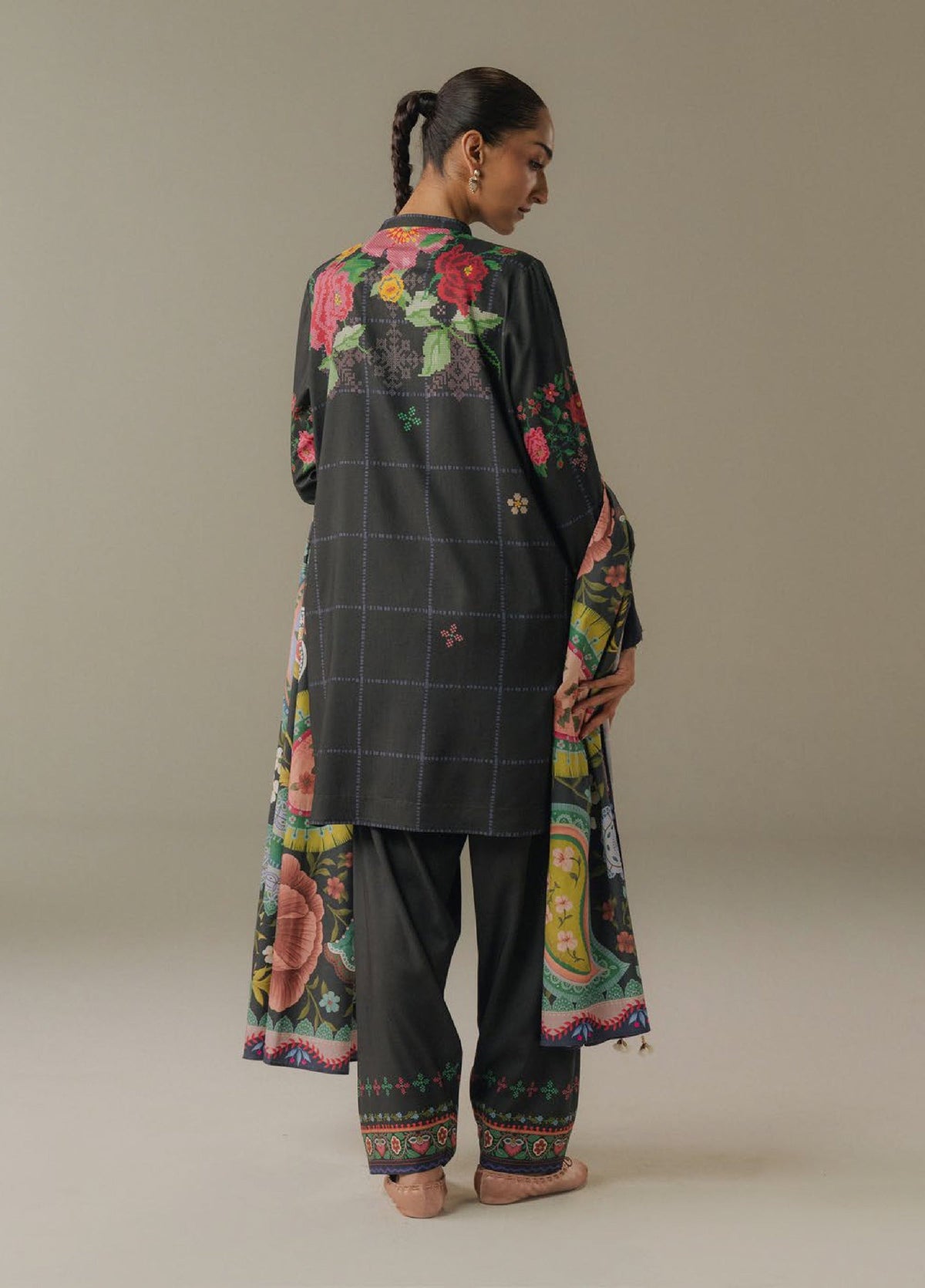 Zara Shahjahan | Coco Prints 25 |  Olive Hour-5A, image 2