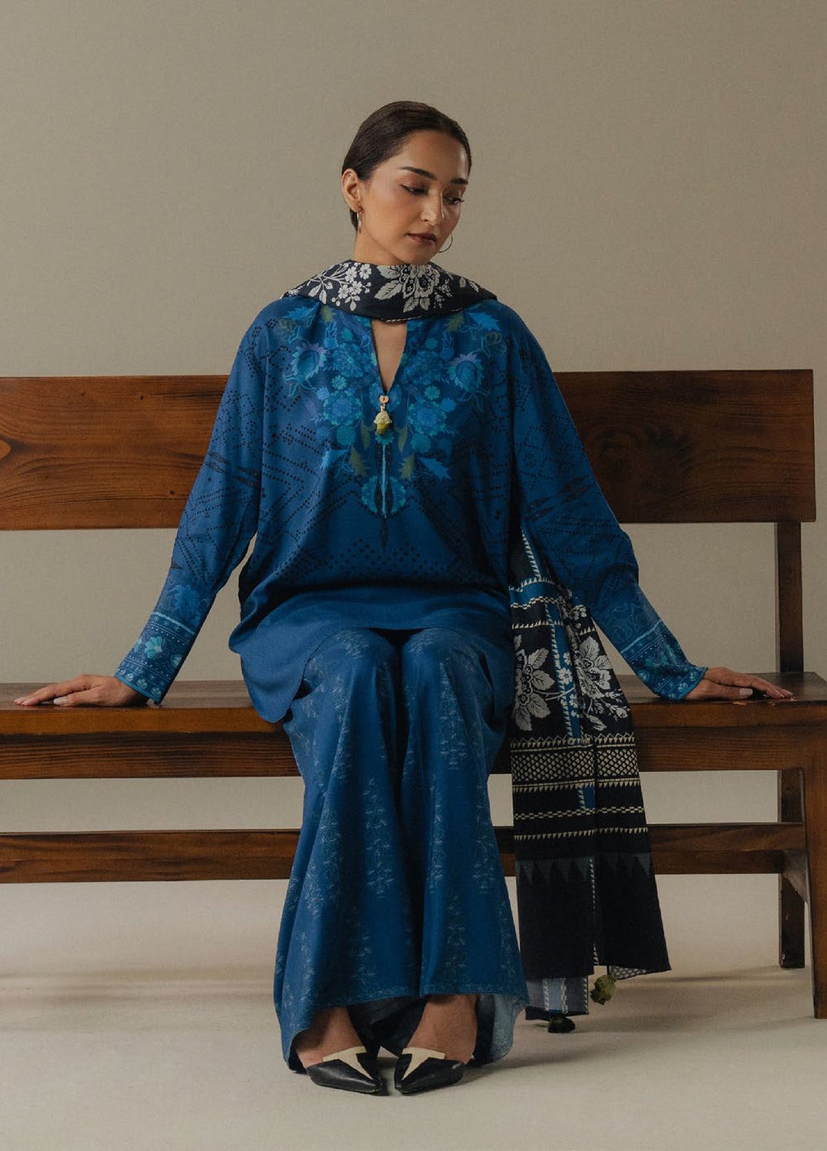 Zara Shahjahan | Coco Prints 25 |Terracotta Sky-9B, image 4